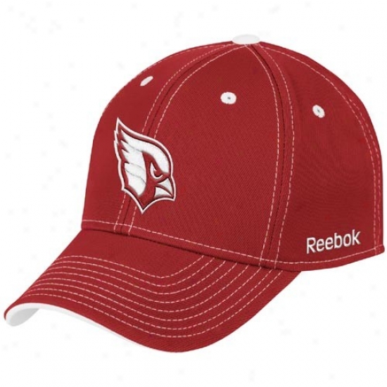 Reebok Arizona Cardinals Red Tonal Team Logo Flex Hat