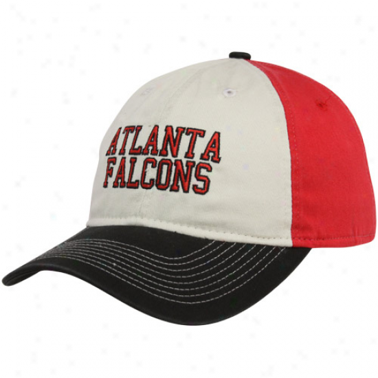 Reebok Atlanta Falcons Red-black-cream Wildcard Adjustable Slouch Hat