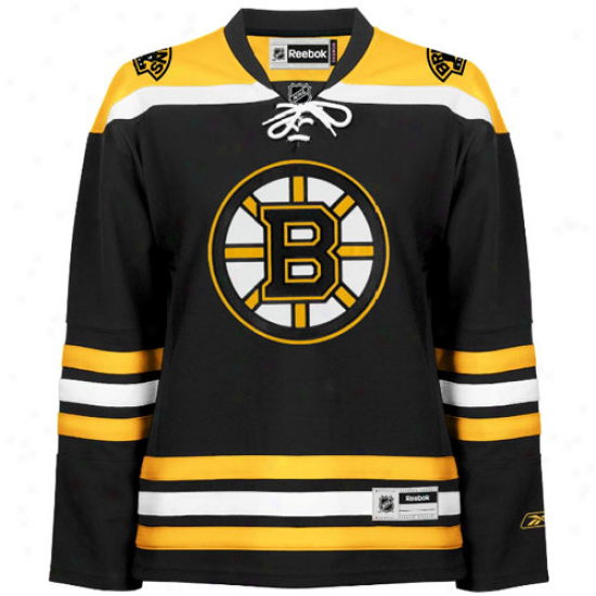 Reebok Boston Bruins Women's Premier Jersey - Black
