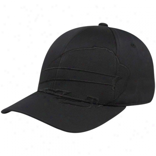 Reebok Buffalo Bills Black Tonal Structured Flex Hat-