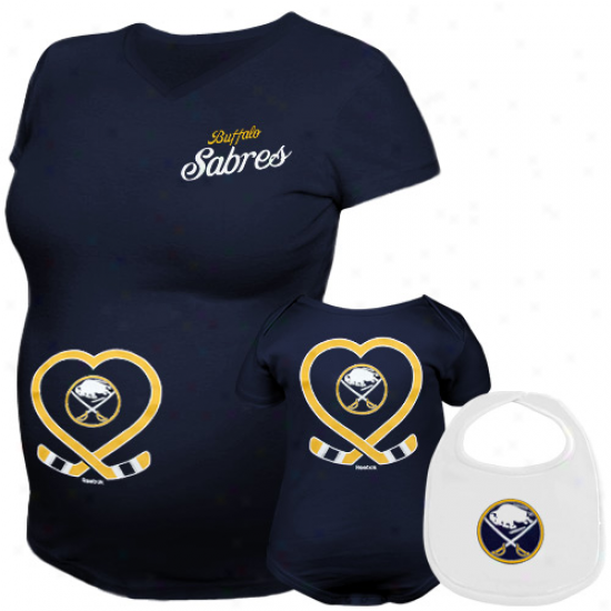 Reebok Buffalo Sabres Team Affection Maternity & Infant 3-piece Set