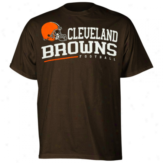 Reebok Cleveland Browns Arched Horizon T-shirt - Brown