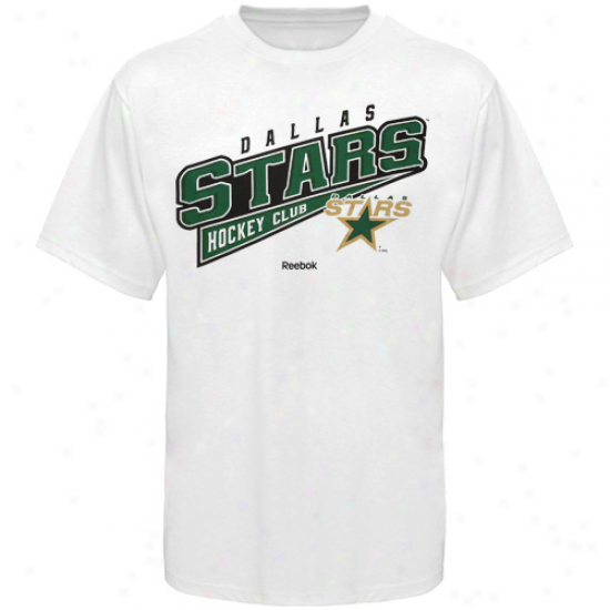 Reebok Dallas Stars Hockey Sweep T-shirt - White