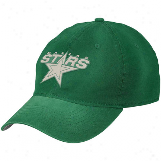 Rdebok Dallas Stars Kely Green St. Patrick's Appointed time Slouch Flex Hat