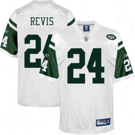 Reebok Darrelle Revis New York Jets Authentic Jersey - White