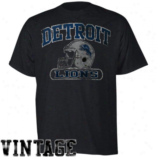 Reebok Detroit Lions Showboat Heathered T-shirt - Black