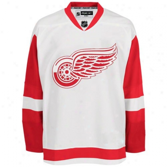 Reebok Detroit Red Wings White Authentic Nhl Jersey