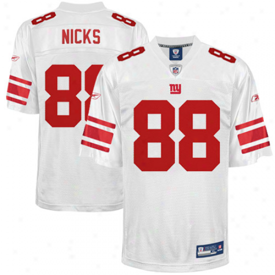 Reebok Hakeem Nicks New York Giants Youth Replica Jersey - White