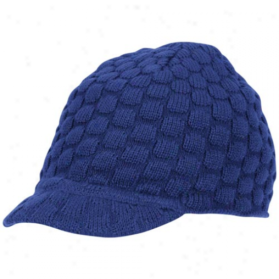 Reebok Indianapolis Colts Ladies Royal Blue Huddle-up Knit Visor Beanie