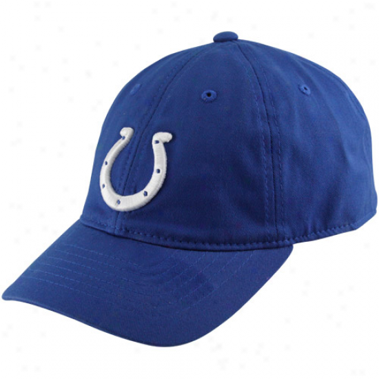 Reebok Indianapolis Colts Youth Basic Logo Slouch Hat - Royal Blue