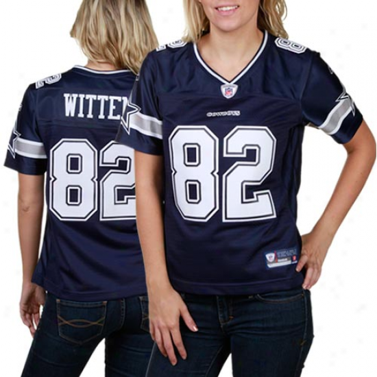 Reebok Jasno Witten Dallas Cowboys Women's Premier Tackle Twill Jersey - Navy Blue