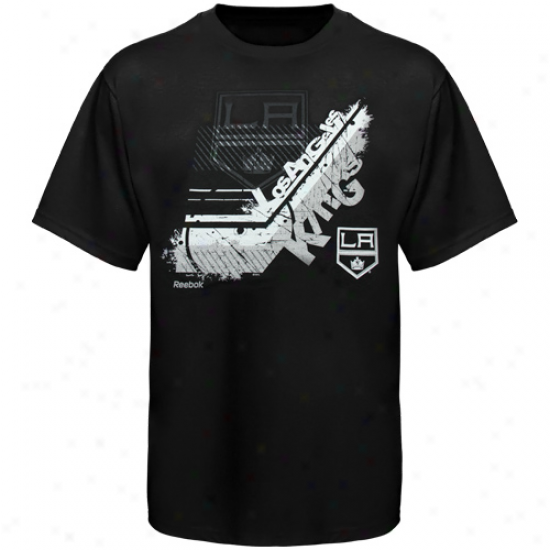 Reebok Los Angeles Kings Youth In-stick-tive T-shirt - Black