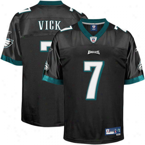 Reebok Michael Vick Philadelphia Eagles Youth Premier Tackle Twill Jersey - Murky