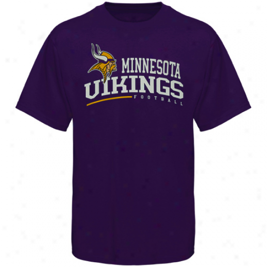 Reebok Minnesota Vikings Arched Horizon T-shirt - Purple