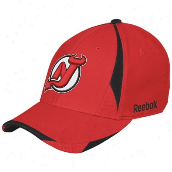 Reebok New Jersey Devils Red Player 2nd Season Flex Hat