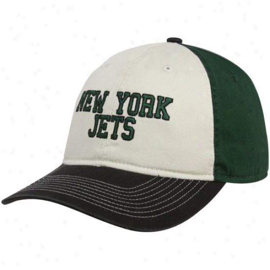Reebok New York Jets Green-black-cream Wildcard Adjustable Clownish gait Hat