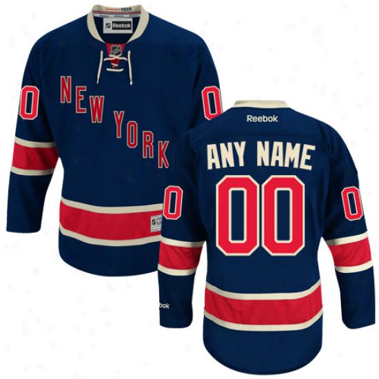 Reebok New York Rangers Custom Premier Alternate Jersey â Navy Blue