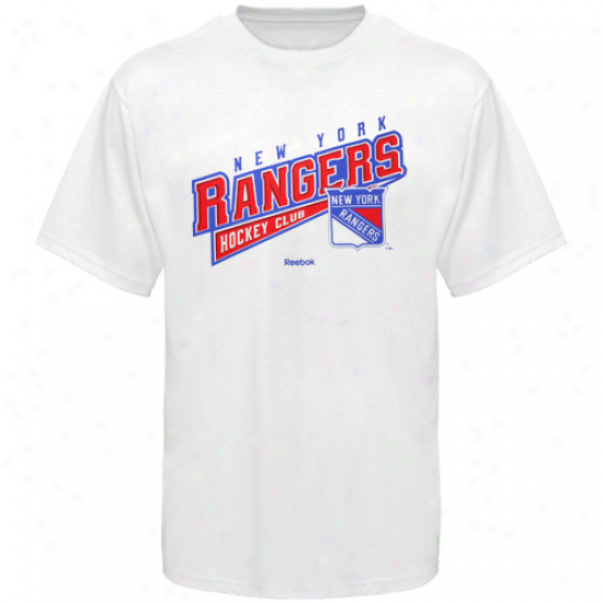 Reebok New York Rangers Hockey Sweep T-shirt - White