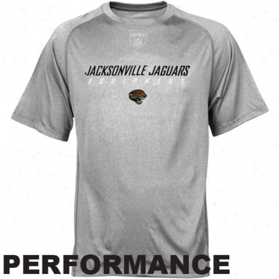 Reebok Nfl Equipment Jacksonville Jaguars Youth Athletic Gray Foundation Speedwick Performance T-shirt