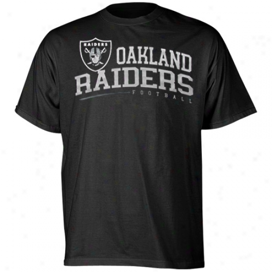 Reebok Oakland Raiders Arched Horizon T -shirt - Black