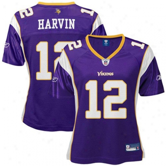 Reebok Percy Harvin Minnesota Vikings Women's Replica Jersey - Purple