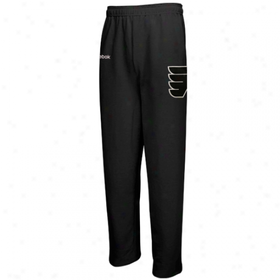 Reebok Philadelphia Flyers Youth Black Faceoff Fleece Pants