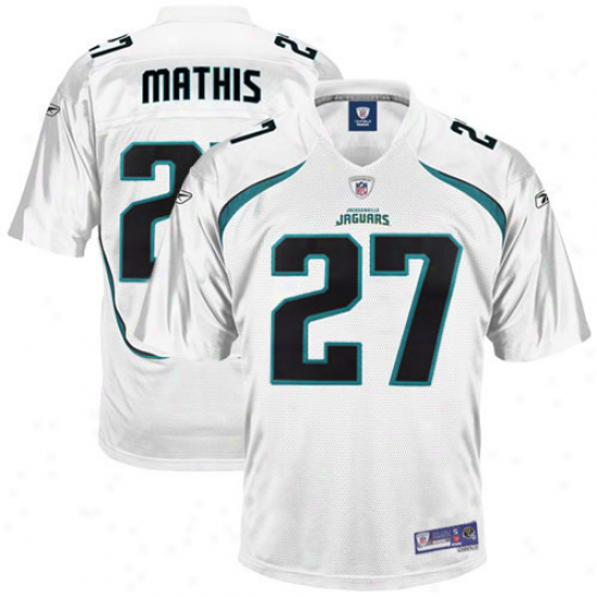 Reebok Rashean Mathis Jaxksonville Jaguars Youth Premier Tackle Twill Jersey - White