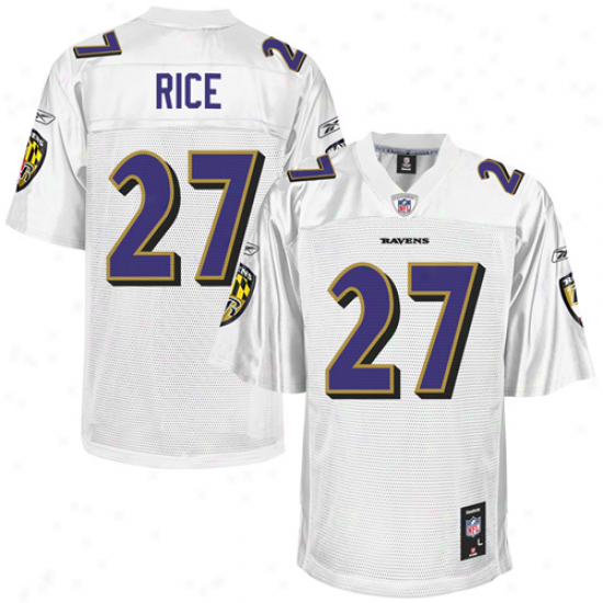 Reebok Ray Rice Baltimore Ravens Youth Replica Jersey - White