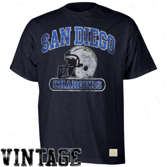 Reebok San Diego Chargers Showboat Heathered T-shirt - Navy Blue