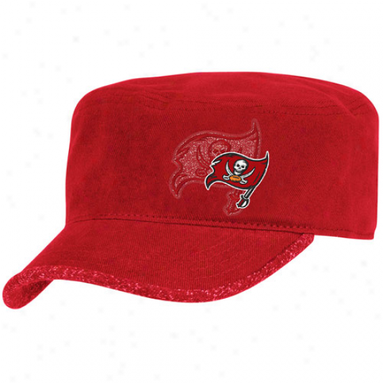 Reebok Tampa Bay-tree Buccaeers Ladies Red Second Season Adjustable Military Hat