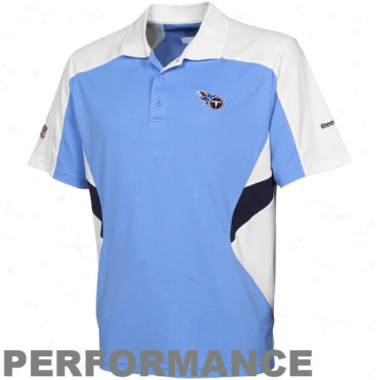 Reebok Tennessee Titans Light Bulr Sideline Stanfout Performance Polo