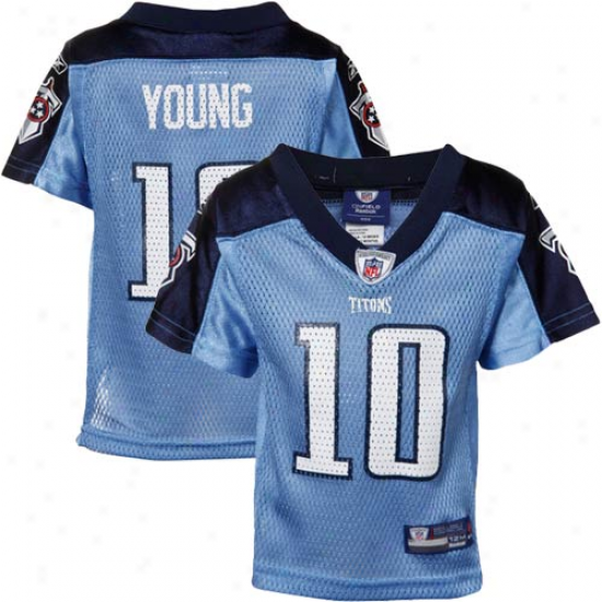 Reebok Vince Young Tennessee Titans Infant Replica Jerseh - Light Blue