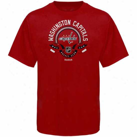 Reebok Washington Capitals The Main Attraction T-shirt - Red