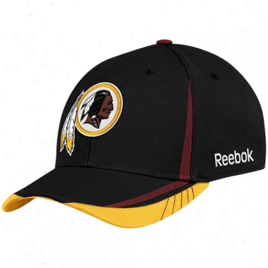 Reebok Washington Redskins Black 2011 Draft Pick Flex Hat