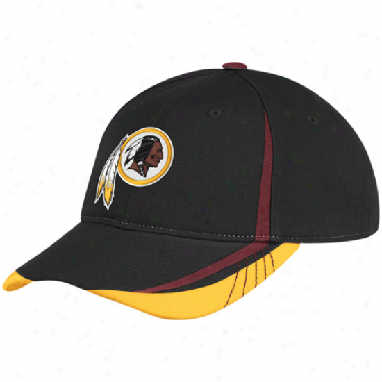 Reebok Washington Redskins Ladies Black 2011 Draft Pick Adjustable Slouch Hat