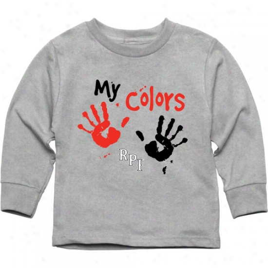 Rensselaer Polytechnic Institute Engineers Toddler My Colors Long Sleeve T-shirt - Ash