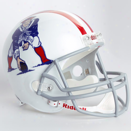 Riddell Boston Patriots White 1961-1964 Throwback Replica Full-size Helmet