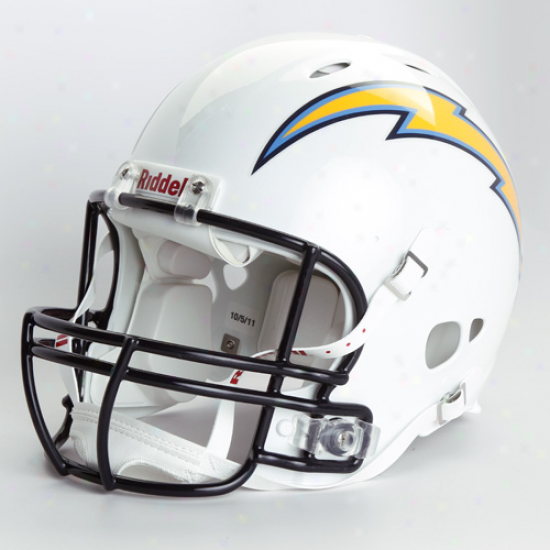 Riddell San Diego Chargers White Revolution Authentic Full-size Helmet