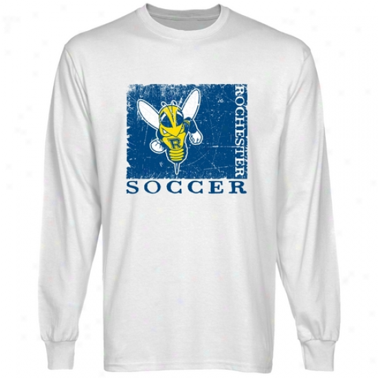 Rochester Yellow Jackets White Sport Stamp Long Sleeve T-shirt