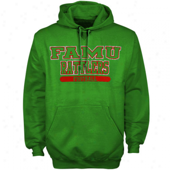 Russell Florida A&m Rattlers Green Classic Football Hoody Sweatshirt