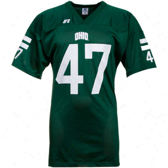 Russell Ohio Bobcats #47 Replica Football Jersey-green