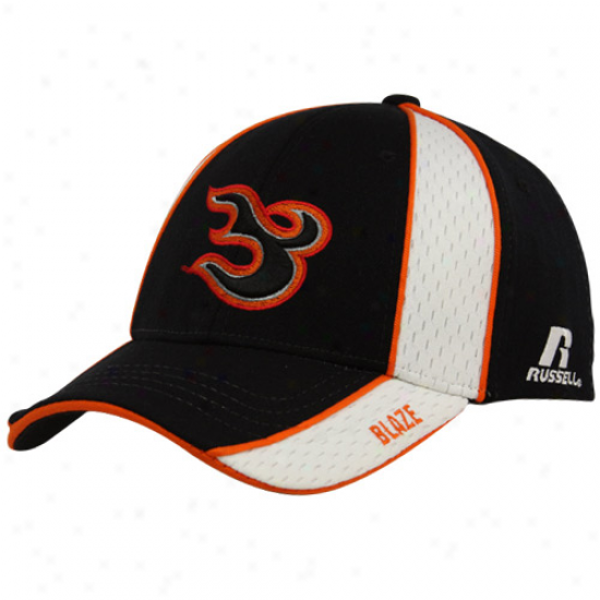 Russell Utah Blaze Black Official Logo Stretch Fit Hat