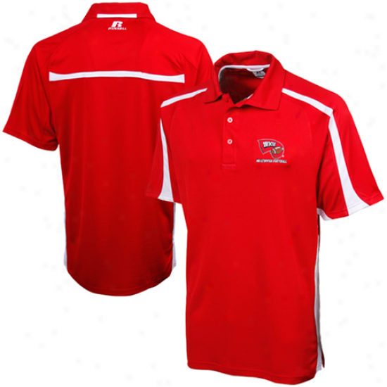 Russell Western Kentucky Hikltoppers Red Sideline Coaches Performance Polo