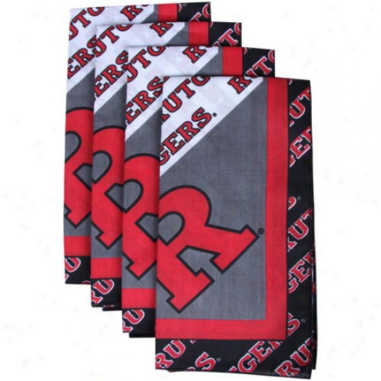 Rutgers Scarlet Knights 4-pack Spiirited Cloth Napkins