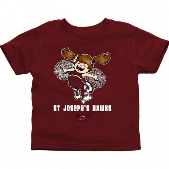 Saint Joseph's Hawks Toddler Cheer Squad T-shirt - Cardinal