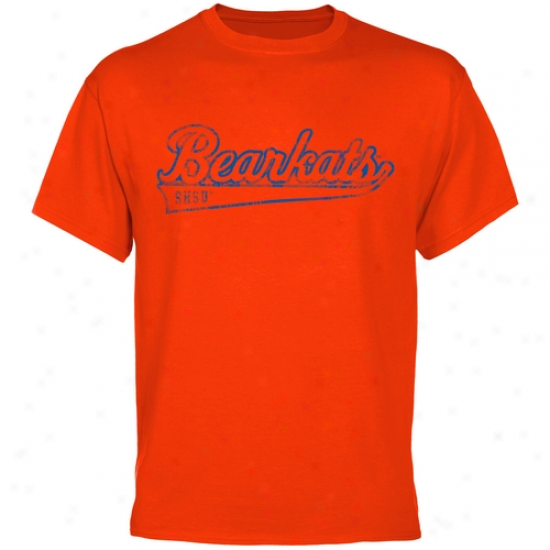 Sam Hus5on Rank Bearkats Swept Away T-shirt - Orange