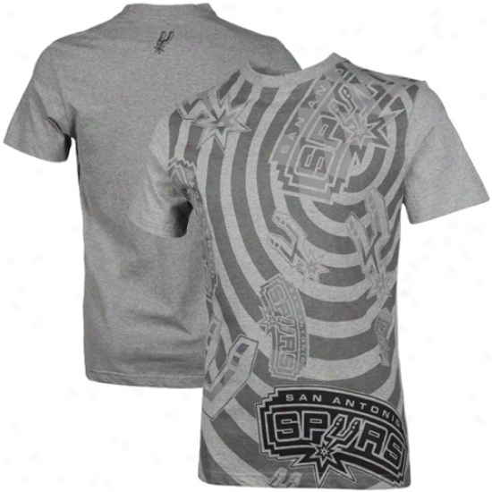 San Antonio Spurs Checker T-shirt - Gray-haired