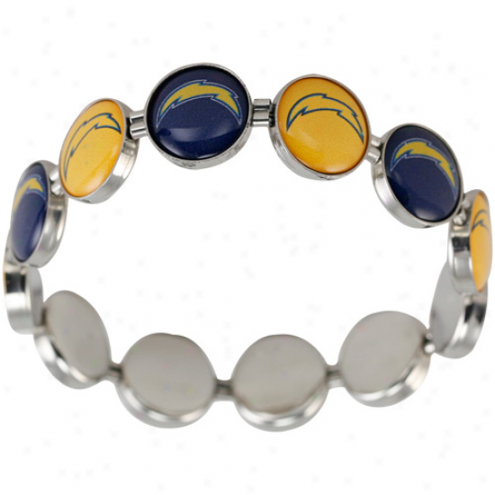 San Diego Chargers Enamel Charm Beaded Bracelet