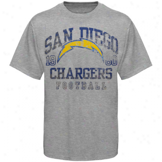 San Diego Chargers Hall Of Famer Gamer T-shirt - Ash