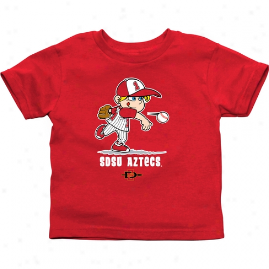 San Diego State Aztecs Toddler Boys Baseball T-shirt - Red